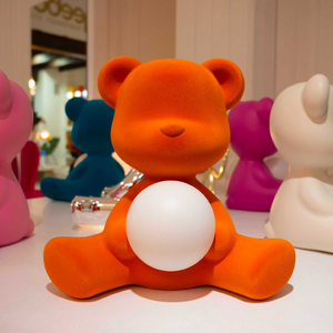 Velvet Rechargeble Table Lamp | Qeeboo Teddy Girl | OROA.com