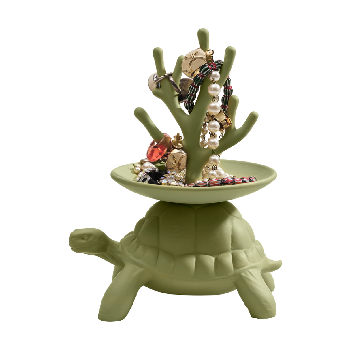 Ceramic Jewelry Tree XS | Qeeboo Turtle Carry | Oroa.com