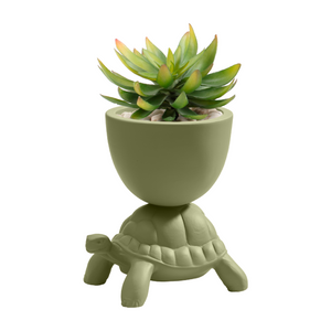 Ceramic Sculptured Planter XS | Qeeboo Turtle | Oroa.com