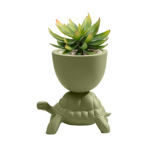 Ceramic Sculptured Planter XS | Qeeboo Turtle | Oroa.com