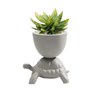 Ceramic Sculptured Planter XS | Qeeboo Turtle | Oroa.com
