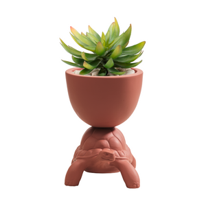 Ceramic Sculptured Planter XS | Qeeboo Turtle | Oroa.com