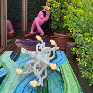 Classic Indoor/Outdoor Floor Lamp | Qeeboo Fallen Chandelier | Oroa.com