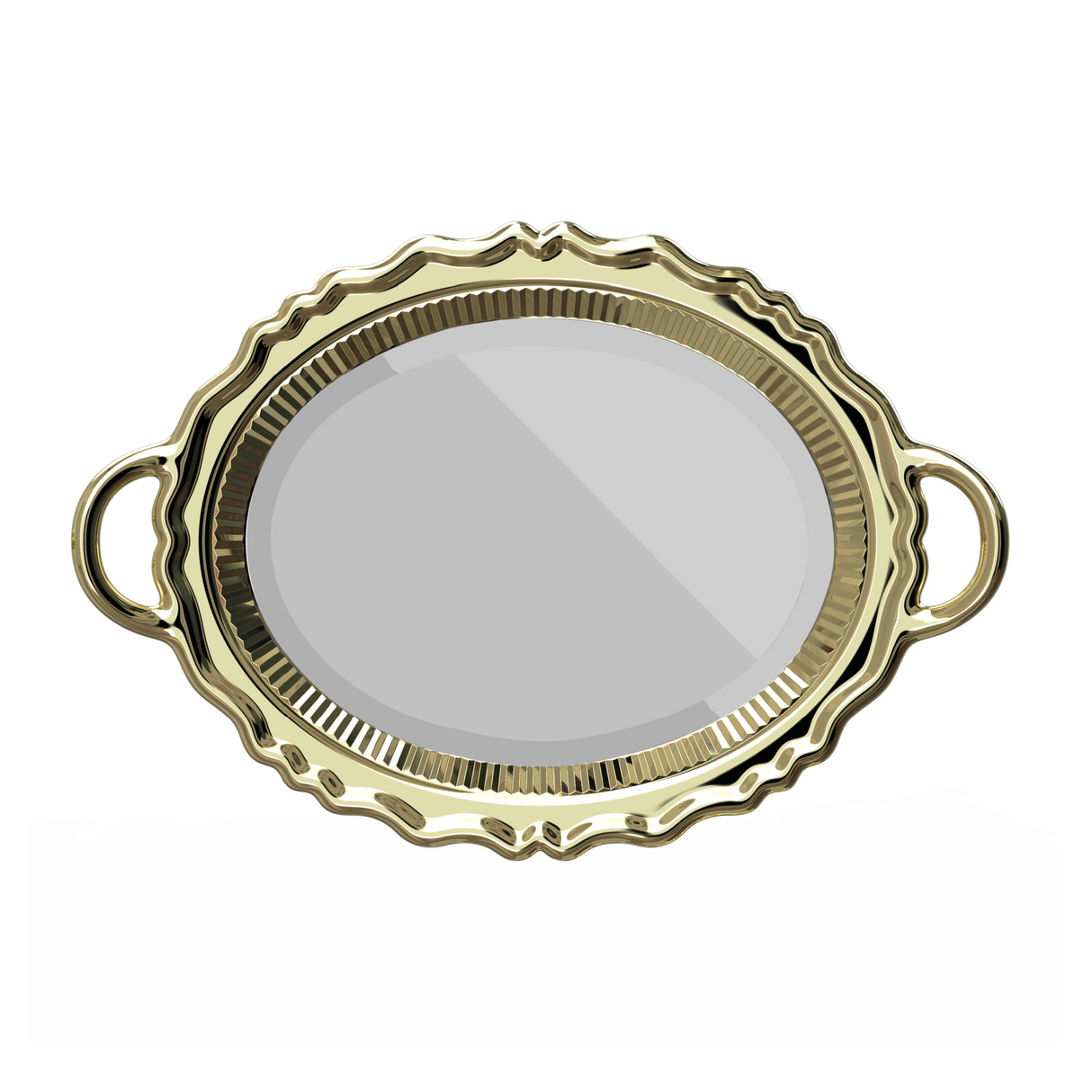 Metallic Tray Wall Mirror | Qeeboo Plateau Miroir | OROA.com