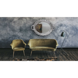 Metallic Tray Wall Mirror | Qeeboo Plateau Miroir | OROA.com
