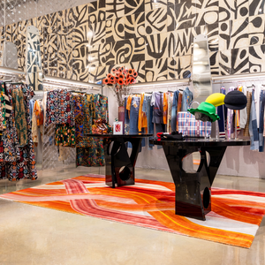 Interweave Pattern Rug 6'6" x 10' | Qeeboo Wave | OROA.com