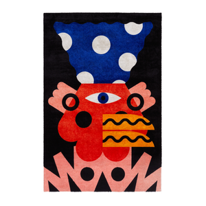 Multicolored Geometric Pattern Rug | Qeeboo Oggian | OROA.com