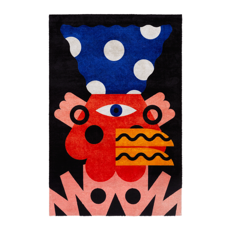 Multicolored Geometric Pattern Rug | Qeeboo Oggian | OROA.com