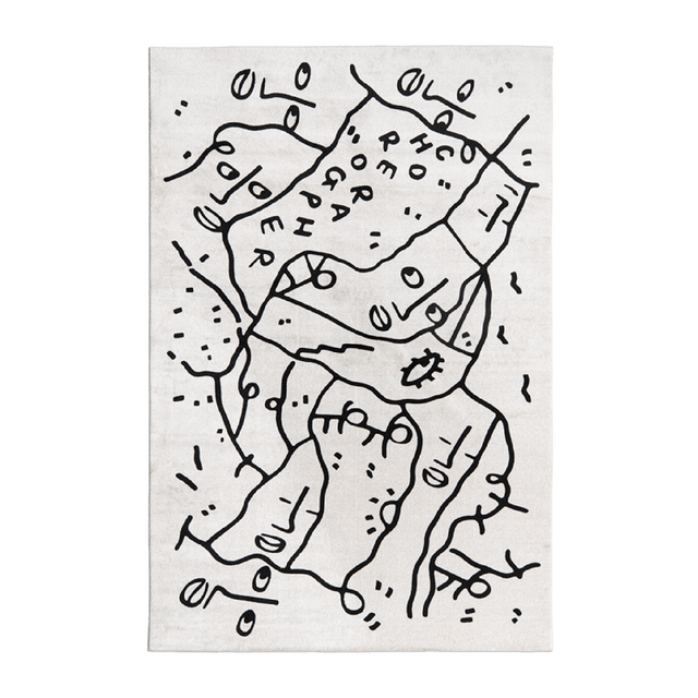 Stylized Drawing Rug | Qeeboo Choreographer | OROA.com