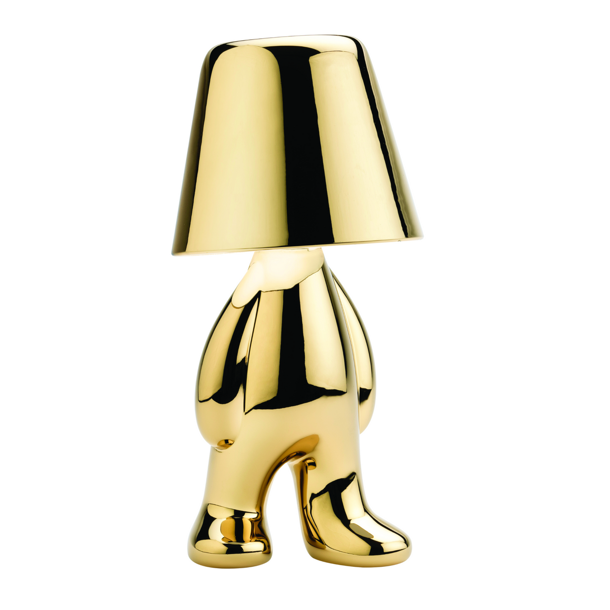 Metallic Child Figurine LED Lamp | Qeeboo Golden Brothers | OROA.com