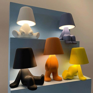 Sculptural Child Rechargeable LED Lamp | Qeeboo Sweet Brothers | OROA.com