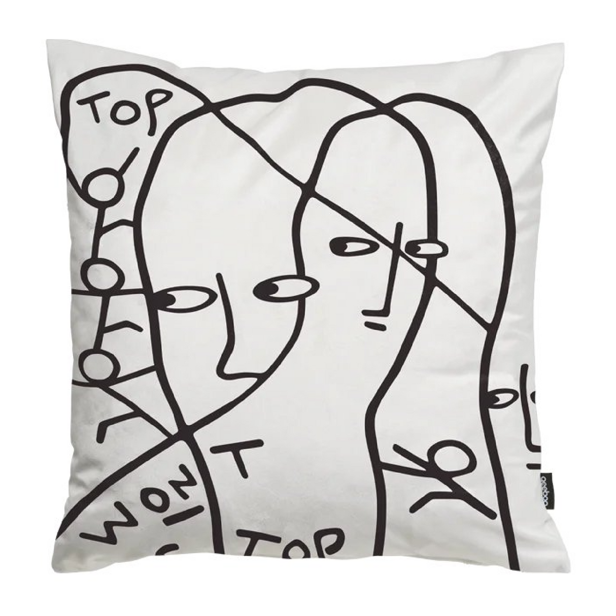 Stylized Drawings Pillow | Qeeboo Orbit Odes | OROA.com