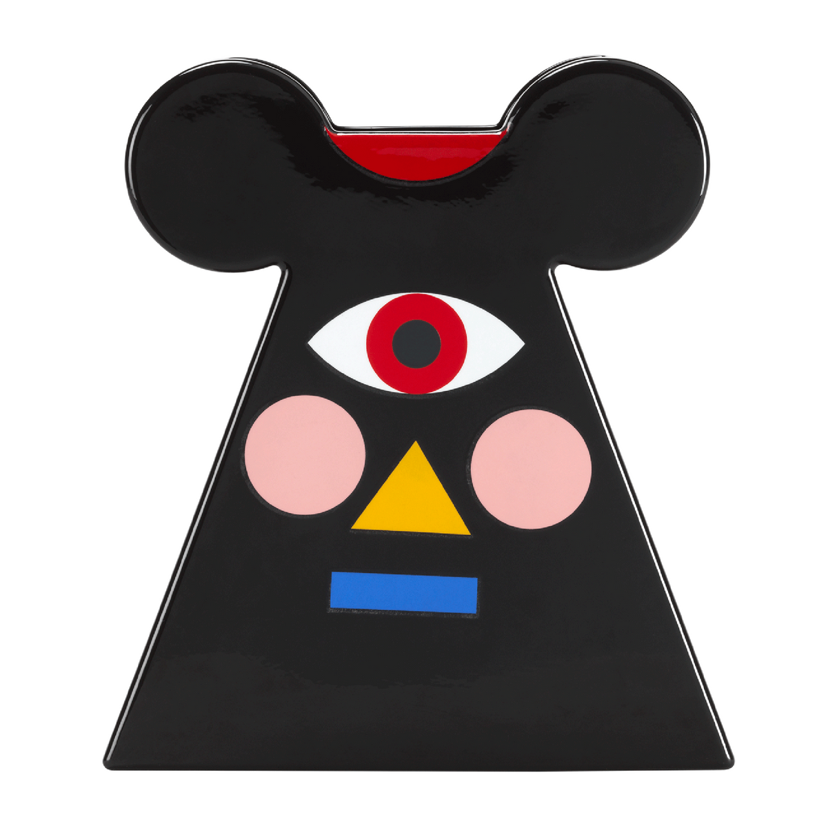 Conical Figurative Ceramic Vase | Qeeboo Oggian Mister Mouse | OROA.com