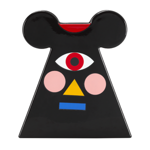 Conical Figurative Ceramic Vase | Qeeboo Oggian Mister Mouse | OROA.com
