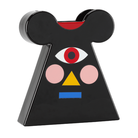 Conical Figurative Ceramic Vase | Qeeboo Oggian Mister Mouse | OROA.com