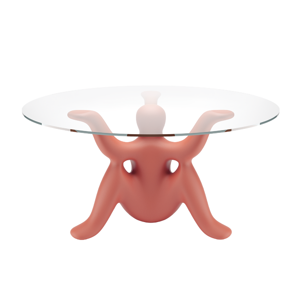 Sculptural Glass-Top Table | Qeeboo Helpyourself | OROA.com