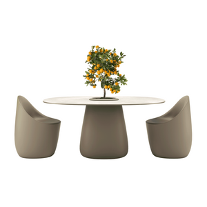 Indoor/Outdoor Bucket Dining Table | Qeeboo Cobble | OROA.com