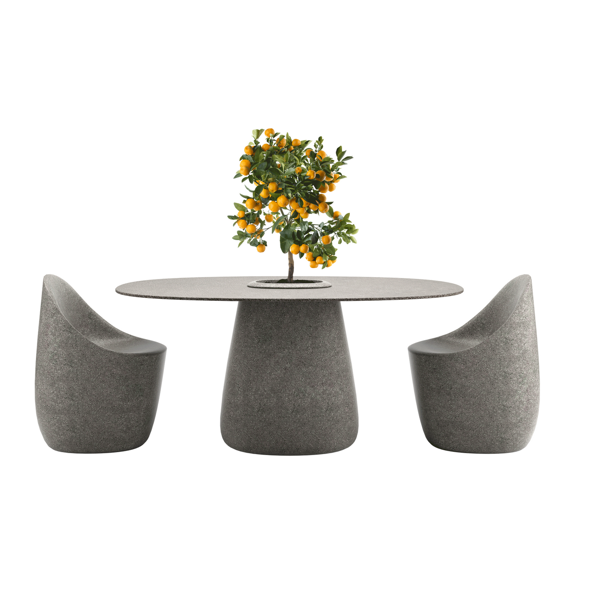 Indoor/Outdoor Bucket Dining Table | Qeeboo Cobble | OROA.com