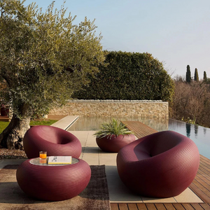 Round Outdoor Lounge Chair | Qeeboo Nami | OROA.com