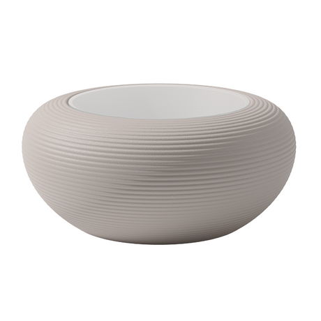 Glass Top Low Round Table | Qeeboo Nami | OROA.com