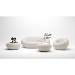 Glass Top Low Round Coffee Table | Qeeboo Nami | OROA.com