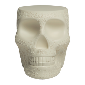 Skull-Shaped Stool Side Table | Qeeboo Mexico | OROA.com