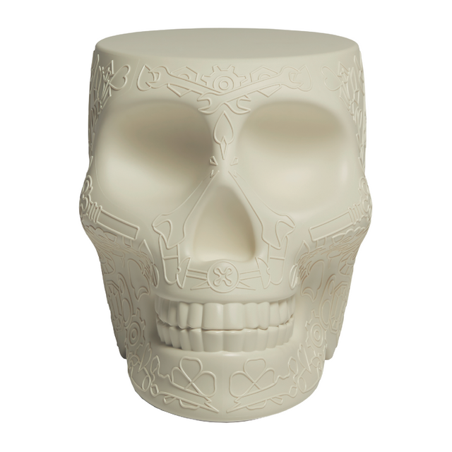 Skull-Shaped Stool Side Table | Qeeboo Mexico | OROA.com