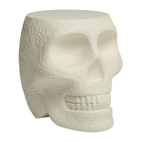 Skull-Shaped Stool Side Table | Qeeboo Mexico | OROA.com