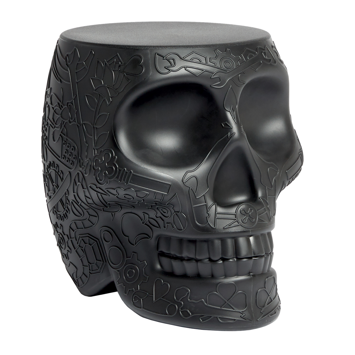 Skull-Shaped Stool Side Table | Qeeboo Mexico | OROA.com