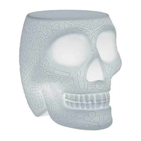 Skull Stool with Rechargeable LED Lamp | Qeeboo Mexico | OROA.com