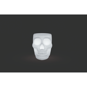 Skull Stool with Rechargeable LED Lamp | Qeeboo Mexico | OROA.com