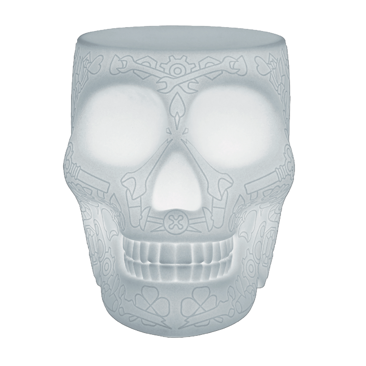 Skull Stool with Rechargeable LED Lamp | Qeeboo Mexico | OROA.com