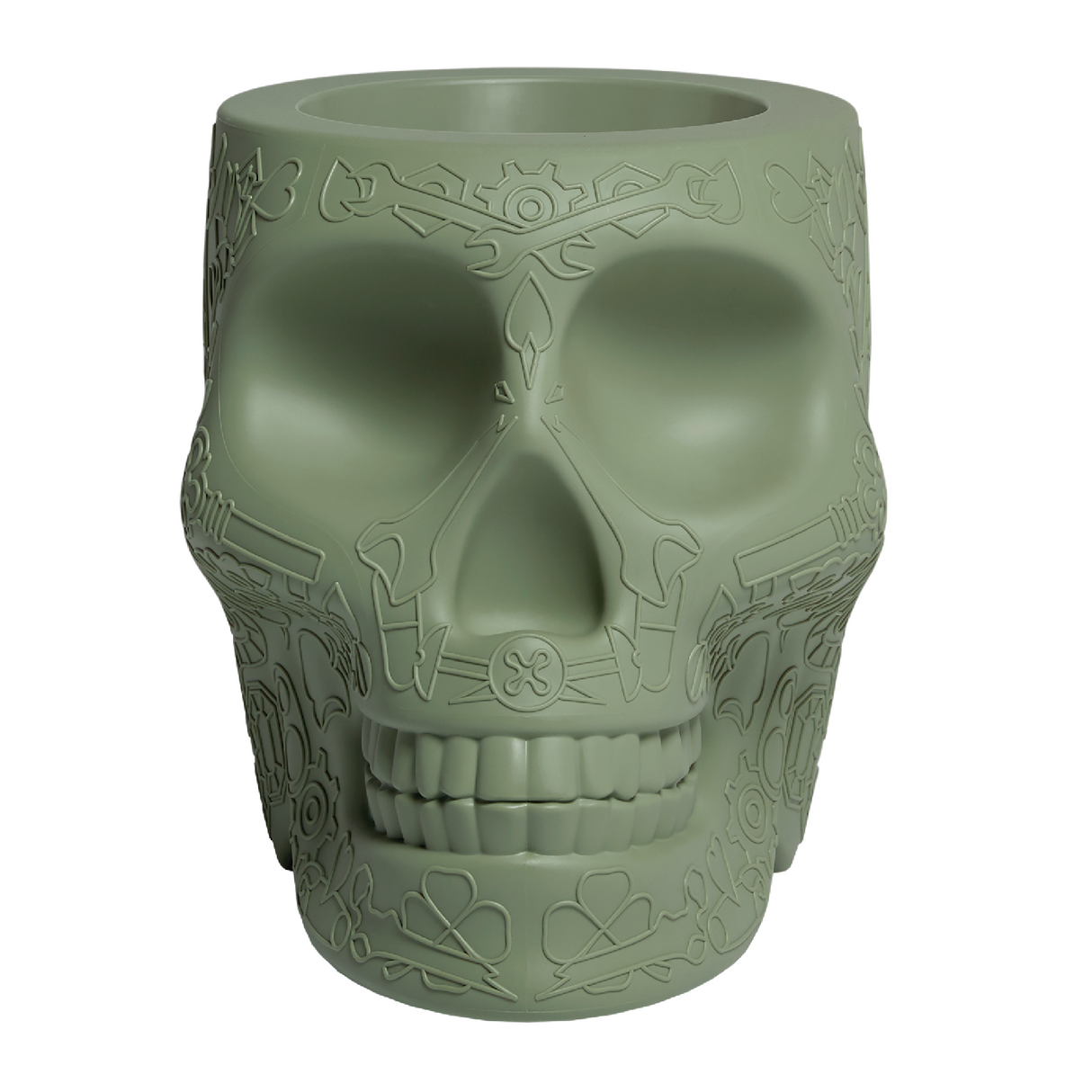 Skull-Shaped Planter Champagne Cooler | Qeeboo Mexico | OROA.com