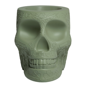 Skull-Shaped Planter Champagne Cooler | Qeeboo Mexico | OROA.com