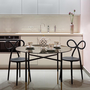 Modern Chic Dining Chair Set (2) | Qeeboo Ribbon | OROA.com