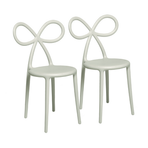 Modern Chic Dining Chair Set (2) | Qeeboo Ribbon | OROA.com