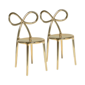 Modern Chic Dining Chair Set (2) | Qeeboo Ribbon | OROA.com