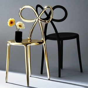 Modern Chic Dining Chair Set (2) | Qeeboo Ribbon | OROA.com