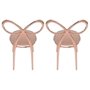 Modern Chic Dining Chair Set (2) | Qeeboo Ribbon | OROA.com