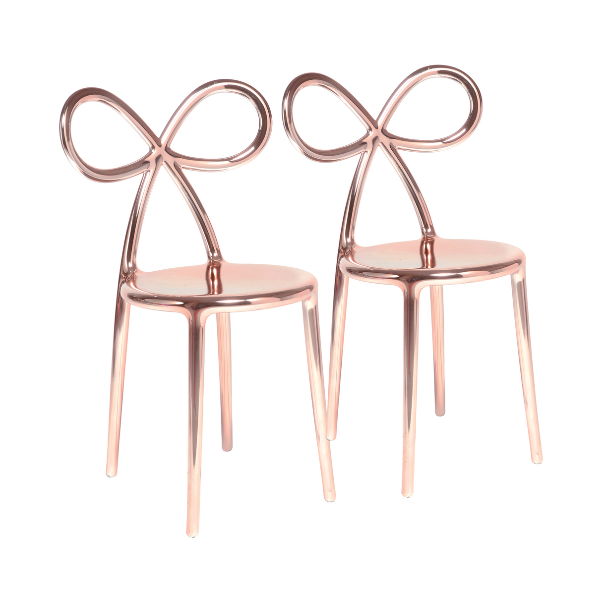 Modern Chic Dining Chair Set (2) | Qeeboo Ribbon | OROA.com