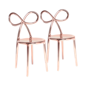 Modern Chic Dining Chair Set (2) | Qeeboo Ribbon | OROA.com