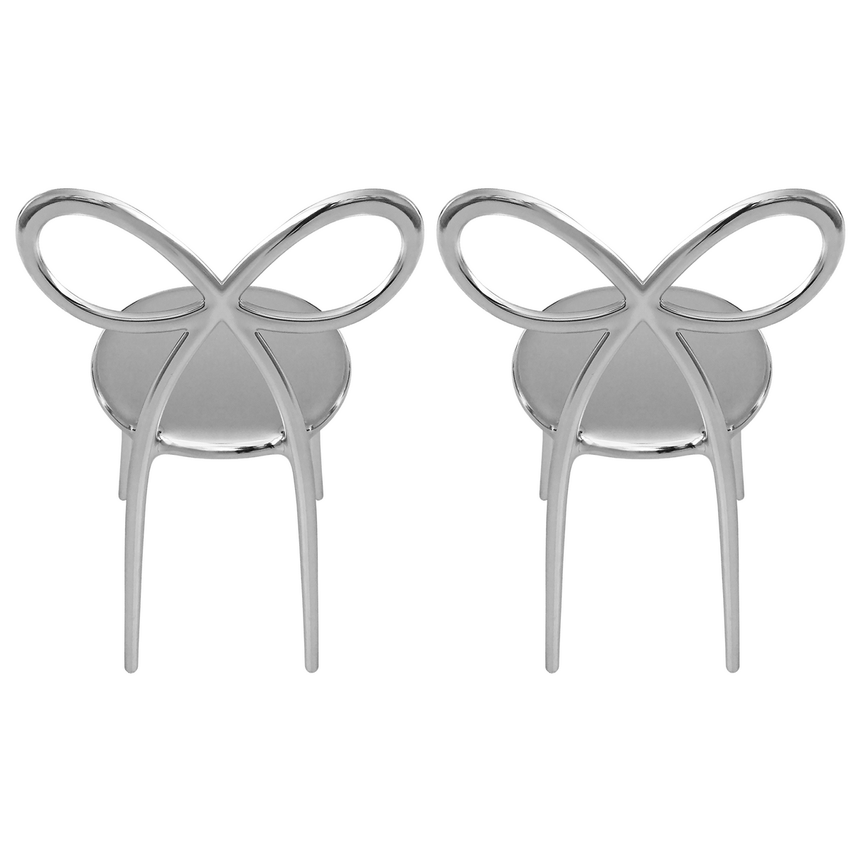 Modern Chic Dining Chair Set (2) | Qeeboo Ribbon | OROA.com