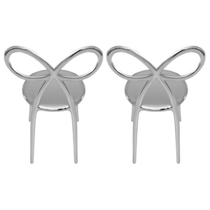 Modern Chic Dining Chair Set (2) | Qeeboo Ribbon | OROA.com