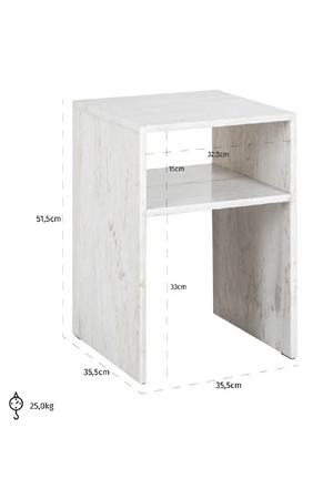 Marble Beige End Table | Richmond Interiors Moran | Oroa.com