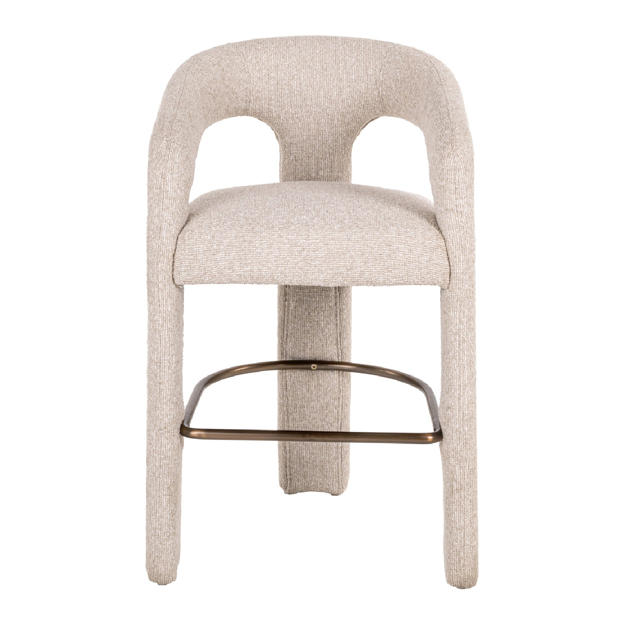 Modern European furniture - Cream 3-Legged Counter Stool - www.oroa.com