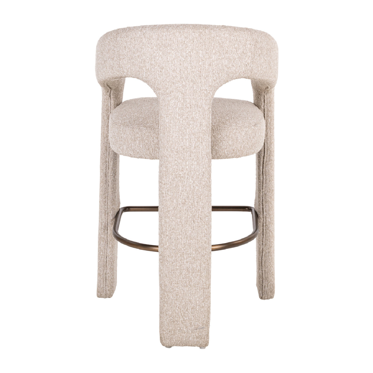 Modern European furniture - Cream 3-Legged Counter Stool - www.oroa.com