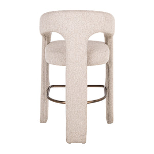 Modern European furniture - Cream 3-Legged Counter Stool - www.oroa.com