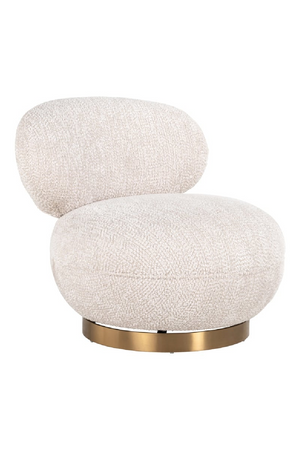 Cream Upholstered Swivel Easy Chair | Richmond Interiors  Jace | Oroa.com