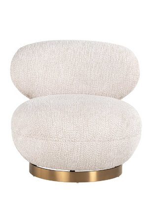 Cream Upholstered Swivel Easy Chair | Richmond Interiors  Jace | Oroa.com