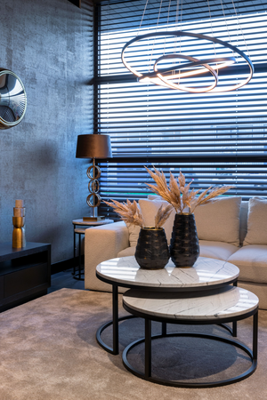 White Marble Nesting Coffee Tables (2) | Richmond Interiors Lexington | Oroa.com